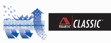 Chusty Polar BUFF posiadają szeroką wstawkę z oryginalnej tkaniny Polartec&reg; Classic