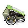 Widok z boku na przyczepkę rowerową Croozer Kid for 2