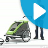 Zobacz film pokazujący trzy zastosowania Croozer'a