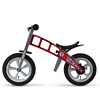 Rowerek biegowy FirstBIKE czerwony widok z boku