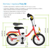 Wymiary i regulacja rowerka Puky Z2
