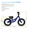 Wymiary i regulacja rowerka biegowego Specialized HotWalk