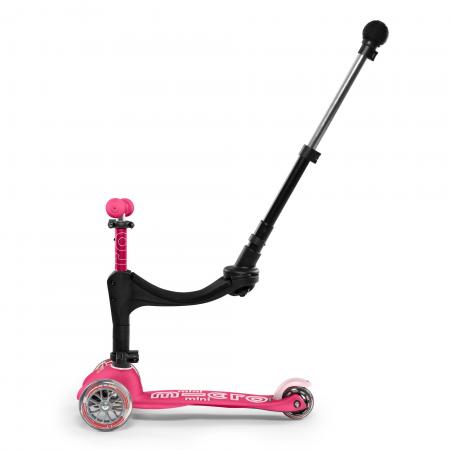 Różowa Mini Micro 3in1 Deluxe Plus - jeździk i hulajnoga Mini Micro Deluxe