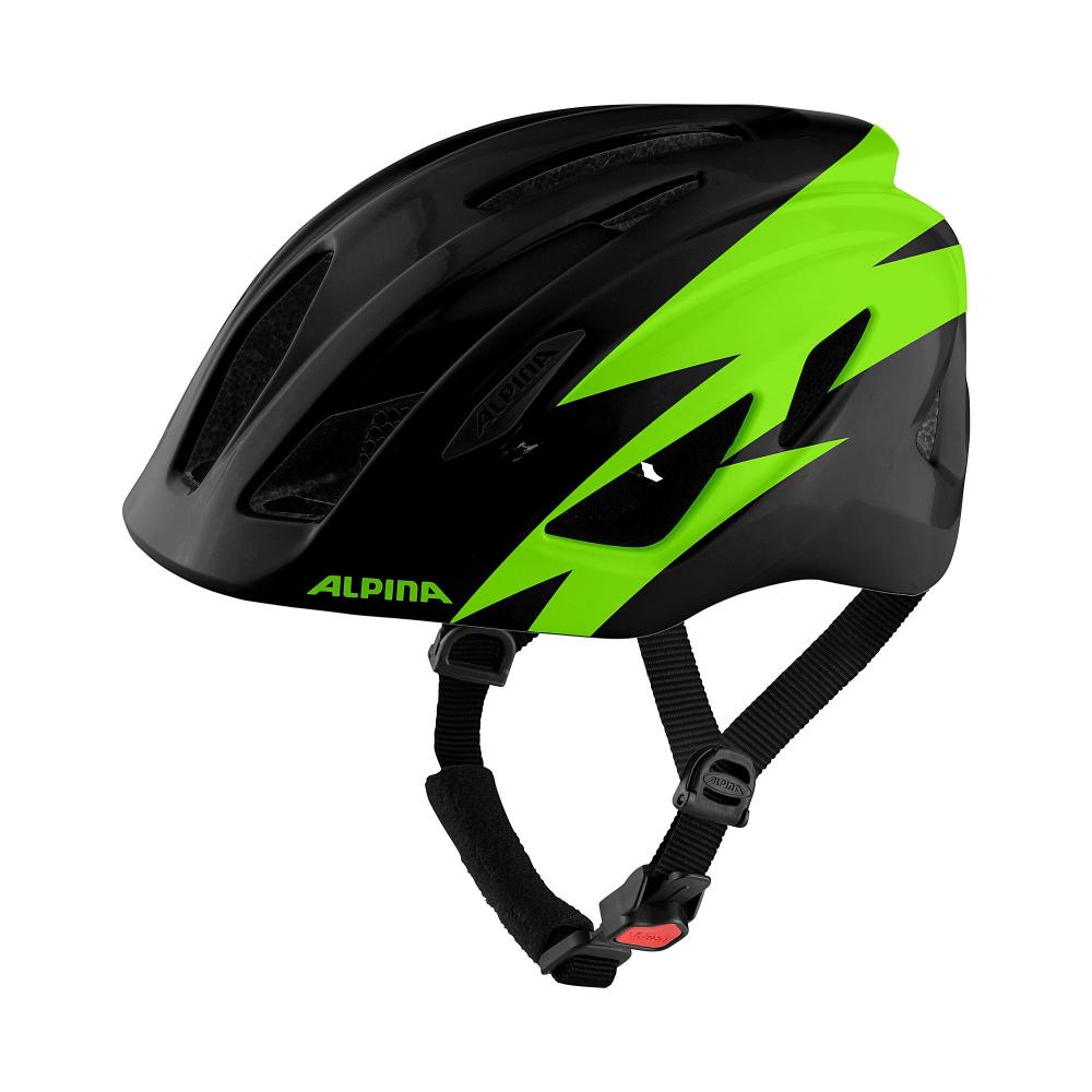 Kask dla dziecka Alpina Pico black-green gloss Kask dla dziecka Alpina Pico black-green gloss