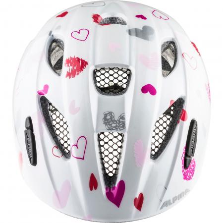 Kask dla dziecka Alpina Ximo white hearts