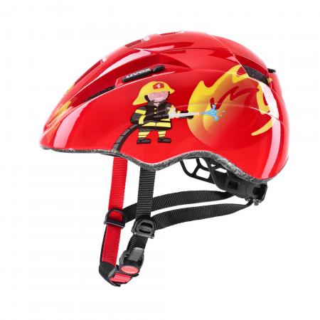 Czerwony kask dziecięcy Uvex Kid 2 red fireman