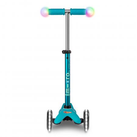 Hulajnoga Mini Micro Deluxe Magic Aqua LED świecące kółka i uchwyty