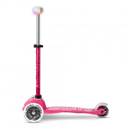 Hulajnoga Mini Micro Deluxe Magic Pink LED świecące kółka i uchwyty