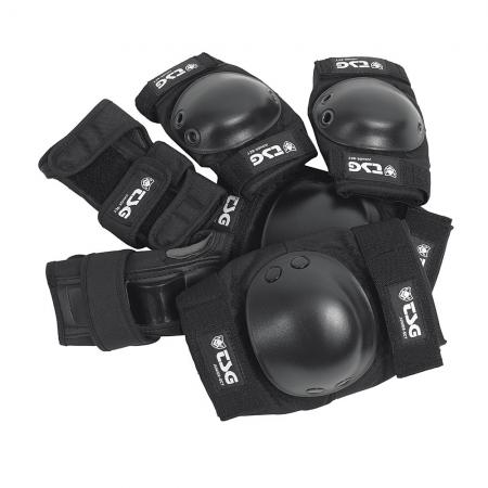 Ochraniacze TSG Junior Set Black