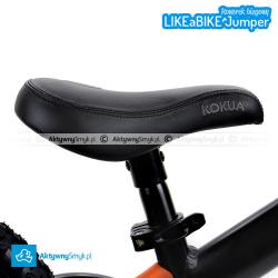 Czarny amortyzowany rowerek biegowy LIKEaBIKE Jumper