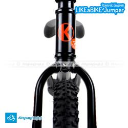Czarny amortyzowany rowerek biegowy LIKEaBIKE Jumper