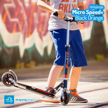 Hulajnoga Micro Speed Aztec Black dla ponad 5 latka