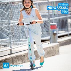 Miętowa hulajnoga Micro Speed+ dla prawie nastolatki