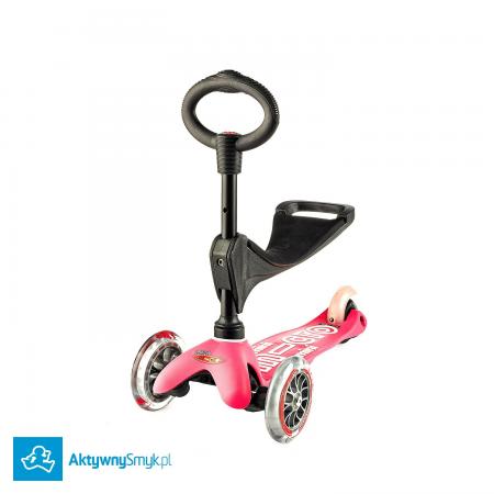 Mini Micro 3in1 Deluxe Pink - jeździk i hulajnoga Mini Micro Deluxe