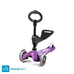 Fioletowa Mini Micro 3in1 Deluxe - jeździk i hulajnoga Mini Micro Deluxe