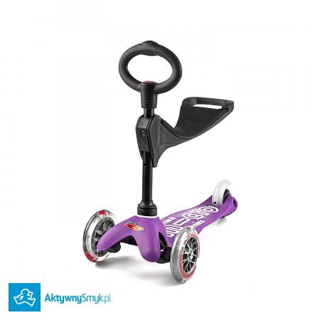 Mini Micro 3in1 Deluxe Purple - jeździk i hulajnoga Mini Micro Deluxe