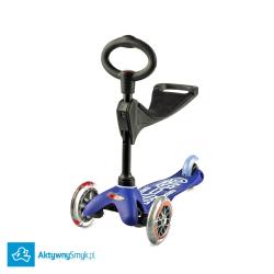 Niebieska Mini Micro 3in1 Deluxe - jeździk i hulajnoga Mini Micro Deluxe
