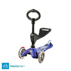 Niebieska Mini Micro 3in1 Deluxe - jeździk i hulajnoga Mini Micro Deluxe