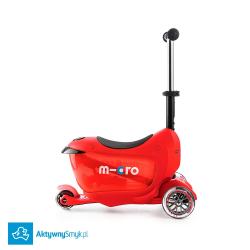 Micro Mini2Go Plus Deluxe Red - jeździk i hulajnoga