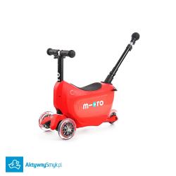 Micro Mini2Go Plus Deluxe Red - jeździk i hulajnoga