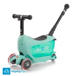 Micro Mini2Go Plus Deluxe Mint - jeździk i hulajnoga