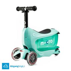Micro Mini2Go Plus Deluxe Mint - jeździk i hulajnoga