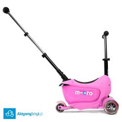 Micro Mini2Go Plus Deluxe Pink - jeździk i hulajnoga