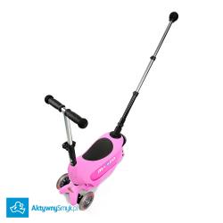 Micro Mini2Go Plus Deluxe Pink - jeździk i hulajnoga