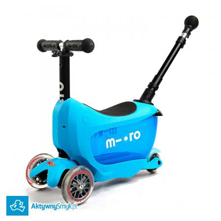 Niebieski jeździk Micro Mini2Go Plus Deluxe Blue