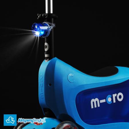 Niebieski jeździk Micro Mini2Go Plus Deluxe Blue