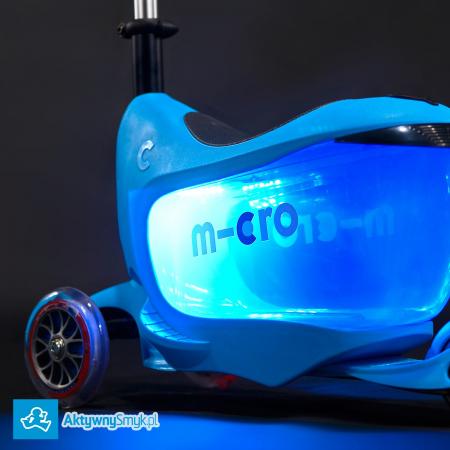 Niebieski jeździk Micro Mini2Go Plus Deluxe Blue