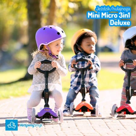 Mini Micro 3in1 Deluxe Purple - jeździk i hulajnoga Mini Micro Deluxe