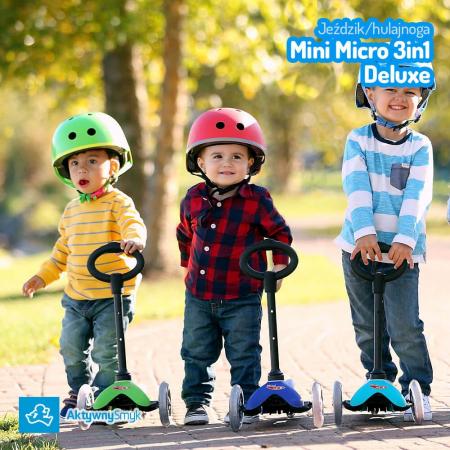 Mini Micro 3in1 Deluxe Pink - jeździk i hulajnoga Mini Micro Deluxe