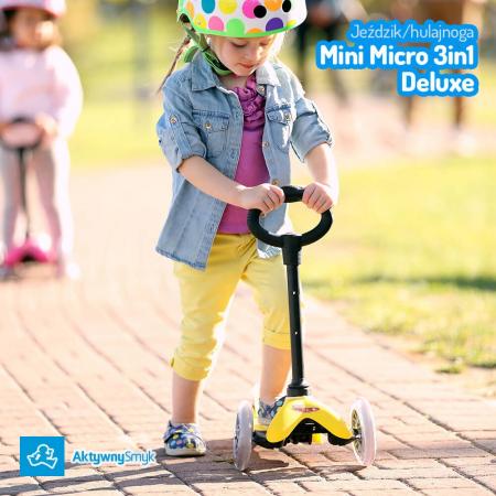 Mini Micro 3in1 Deluxe Pink - jeździk i hulajnoga Mini Micro Deluxe