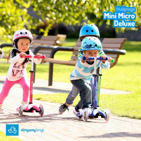Mini Micro 3in1 Deluxe Pink - jeździk i hulajnoga Mini Micro Deluxe