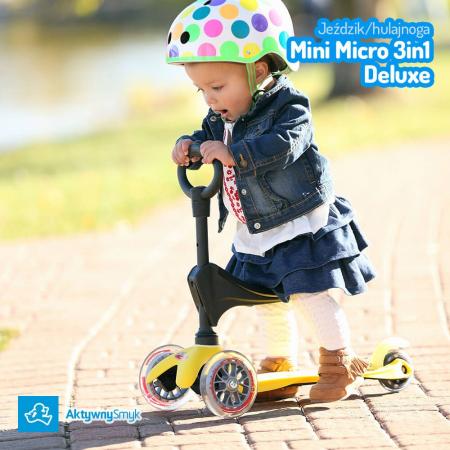 Mini Micro 3in1 Deluxe Aqua - jeździk i hulajnoga Mini Micro Deluxe