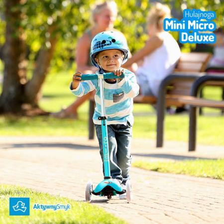 Mini Micro 3in1 Deluxe Aqua - jeździk i hulajnoga Mini Micro Deluxe