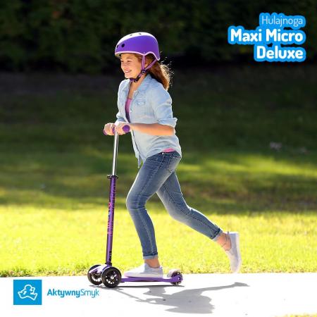 Żółta hulajnoga Maxi Micro Deluxe