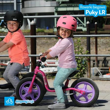 Zielony rowerek biegowy Puky LR 1L Br z hamulcem dla dwulatka (wzrost ponad 90 cm)