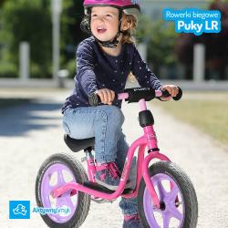 Zielony rowerek biegowy Puky LR 1L Br z hamulcem dla dwulatka (wzrost ponad 90 cm)