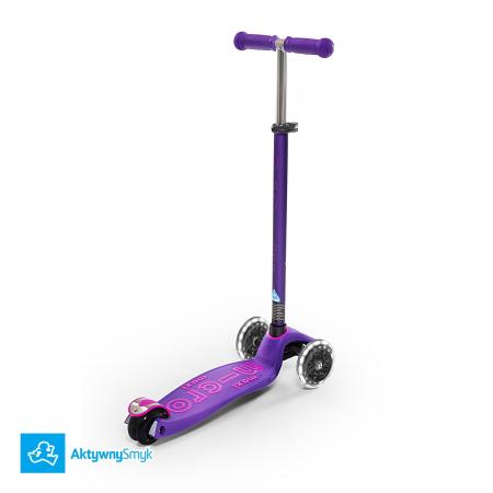 Hulajnoga Maxi Micro Deluxe Purple LED