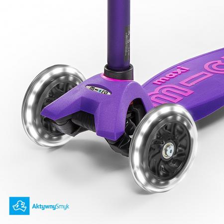 Hulajnoga Maxi Micro Deluxe Purple LED