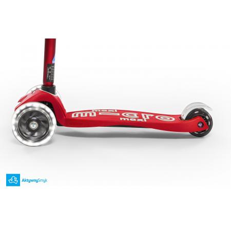 Hulajnoga Maxi Micro Deluxe Red LED