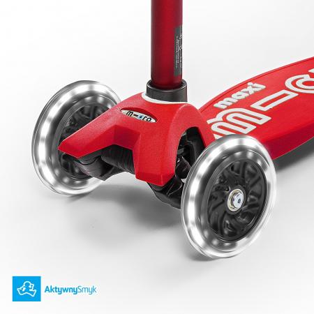 Hulajnoga Maxi Micro Deluxe Red LED