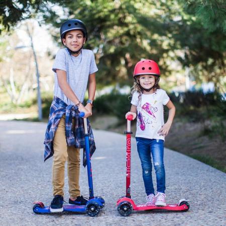 Hulajnoga Maxi Micro Deluxe Red LED