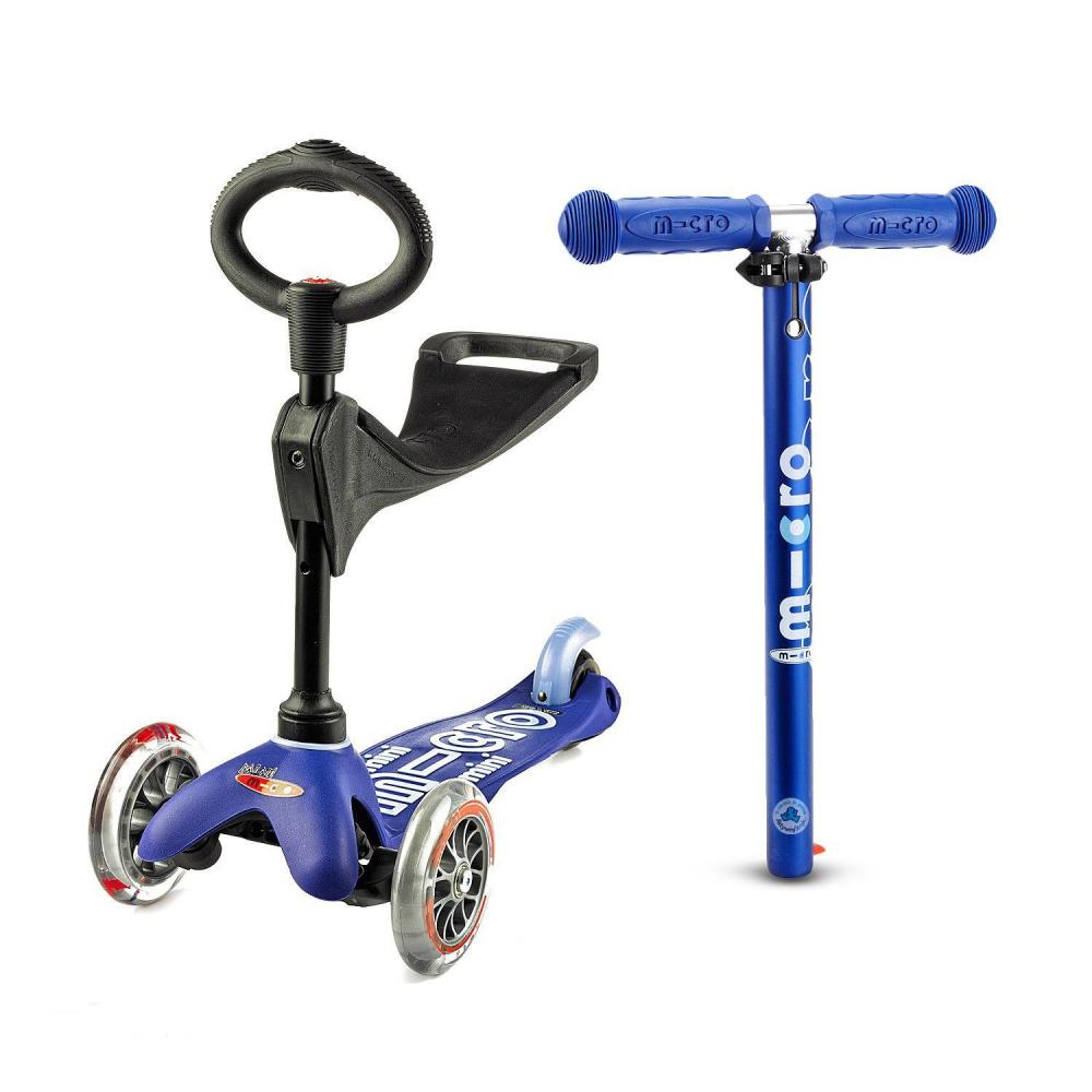 Mini Micro 3in1 Deluxe Blue - jeździk i hulajnoga Mini Micro Deluxe Mini Micro 3in1 Deluxe Blue - jeździk i hulajnoga Mini Micro Deluxe