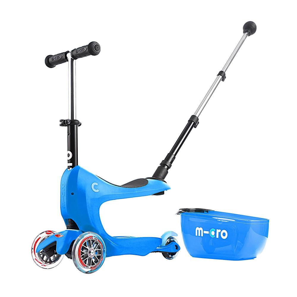 Niebieski jeździk Micro Mini2Go Plus Deluxe Blue Niebieski jeździk Micro Mini2Go Plus Deluxe Blue