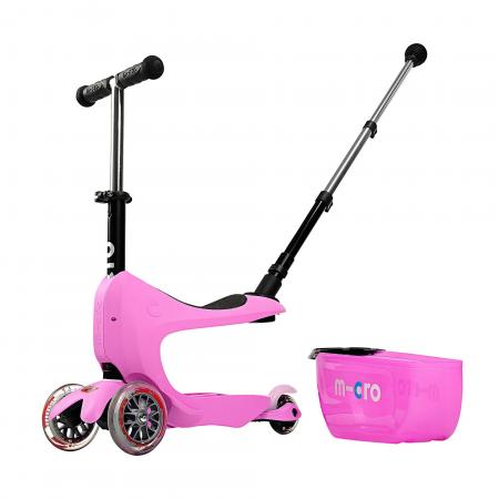 Różowy jeździk Micro Mini2Go Plus Deluxe Pink